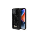 Guess Guess Sequin Script Metal case for iPhone 12/12 Pro - black
