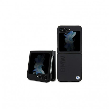 BMW BMW Leather Hot Stamp case for Samsung Galaxy Z Flip 5 - black