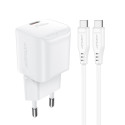 Acefast Acefast A77 Mini PD 30W GaN wall charger + USB-C cable - white