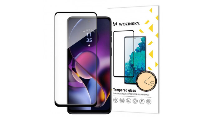 Wozinsky Wozinsky Tempered glass Full Glue for Motorola Moto G54 full screen with frame - black