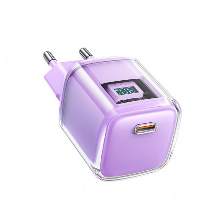 Acefast Acefast A53 PD 30W GaN USB-C charger with display - purple