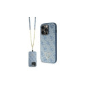 Guess Guess GUHCP15LP4TDSCPB iPhone 15 Pro 6.1" blue/blue hardcase Crossbody 4G Metal Logo