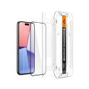 Spigen Spigen Glas.tR EZ Fit FC Tempered Glass for iPhone 15 Pro Max - Black 2 pcs.