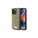 Guess Guess Rhinestone Metal Logo case for iPhone 15 Pro Max - yellow