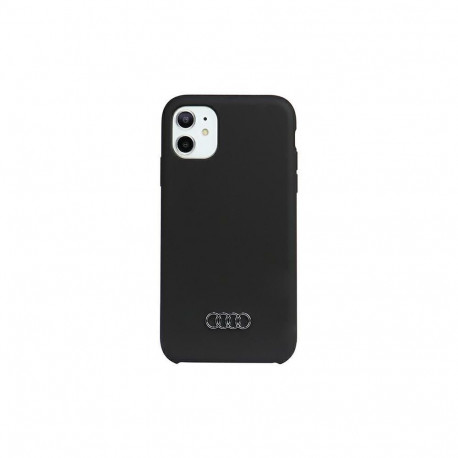 Audi Audi Silicone Case iPhone 11 / Xr 6.1" black/black hardcase AU-LSRIP11-Q3/D1-BK