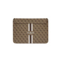 Guess Guess 4G Printed Stripes cover for a 16" laptop - brown