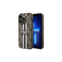 Guess Guess GUHMP14LP4RPSW iPhone 14 Pro 6.1" brown/brown hardcase 4G Printed Stripes MagSafe