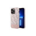 Guess Guess GUHMP14LHGCFSEP iPhone 14 Pro 6.1" pink/pink hard case GCube Stripes MagSafe