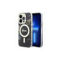 Guess Guess GUHMP14LHTMRSK iPhone 14 Pro 6.1" black/black hardcase Golden Marble MagSafe