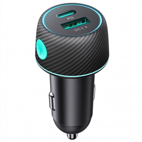 Joyroom 60W USB-C USB-A car charger Joyroom JR-CCN01 - black