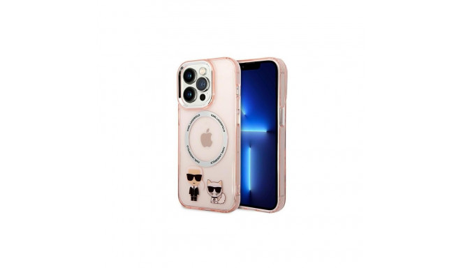 Karl Lagerfeld Karl Lagerfeld KLHMP14LHKCP iPhone 14 Pro 6.1" hardcase pink/pink Karl & Choupette Al