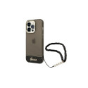 Guess Guess GUHCP14XHGCOHK iPhone 14 Pro Max 6,7 "black / black hardcase Translucent Pearl Strap