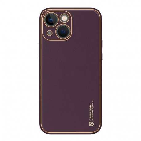 Dux Ducis Dux Ducis Yolo iPhone 14 Plus case elegant purple faux leather cover