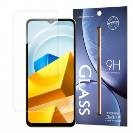 Hurtel Tempered Glass Xiaomi Poco M5 tempered glass 9H hardness (packaging - envelope)