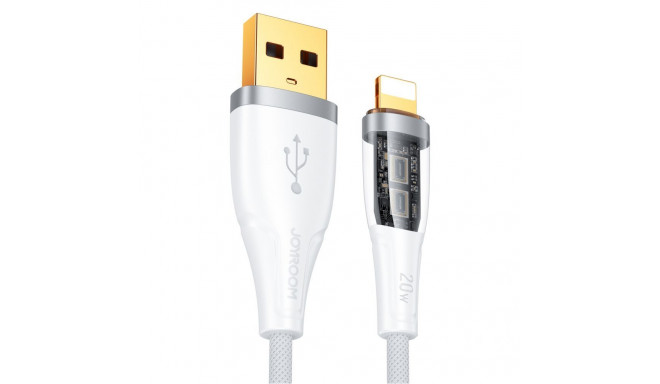 Joyroom Joyroom Star-Cloud Series A3 USB-A / Lightning Cable 2.4A 1.2m with Smart Switch - White