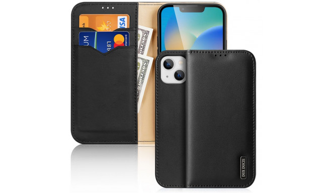 Dux Ducis Dux Ducis Hivo Leather Flip Cover Genuine Leather Wallet for Cards and Documents iPhone 14