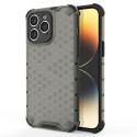 Hurtel Honeycomb case for iPhone 14 Pro Max armored hybrid cover black