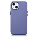 iCarer iCarer Case Leather Cover Genuine Leather iPhone 14 Plus Light Purple (MagSafe Compatible)
