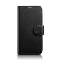 iCarer - iCarer Wallet Case 2in1 Cover iPhone 14 Plus Anti-RFID Leather Flip Case Black (WMI14220727
