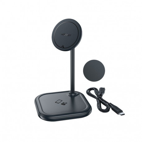 Acefast Acefast 15W Qi Wireless Charger for iPhone (with MagSafe) and Apple AirPods Stand Holder Mag