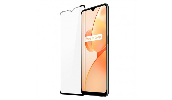 Dux Ducis Dux Ducis 9D Tempered Glass 9H Durable Full Screen Tempered Glass with Realme C31 frame bl