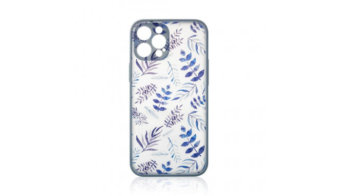 Hurtel Design Case for iPhone 12 Pro Max flower case dark blue