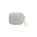 Guess Guess GUAPLSC4EG AirPods Pro cover grey/grey Silicone Charm 4G Collection