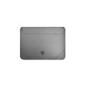 Guess Guess Saffiano Triangle Logo case for a 14" laptop - silver