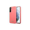 Guess Guess GUHCS22MLSLMGFU S22+ S906 fuchsia/fuchsia hardcase Silicone Script Metal Logo
