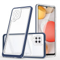 Hurtel Clear 3in1 Case for Samsung Galaxy A42 5G Frame Gel Cover Blue