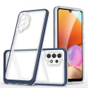 Hurtel Clear 3in1 Case for Samsung Galaxy A32 5G Frame Gel Cover Blue