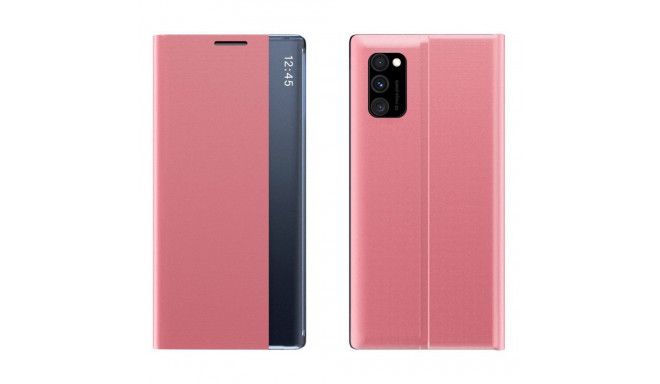 Hurtel New Sleep Case cover with a flap function of the stand for Poco M4 Pro 5G pink