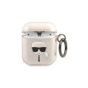 Karl Lagerfeld Karl Lagerfeld KLA2UKHGD AirPods cover zoty/gold Glitter Karl`s Head