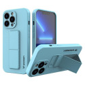Wozinsky Wozinsky Kickstand Case silicone case with stand for iPhone 13 mini light blue