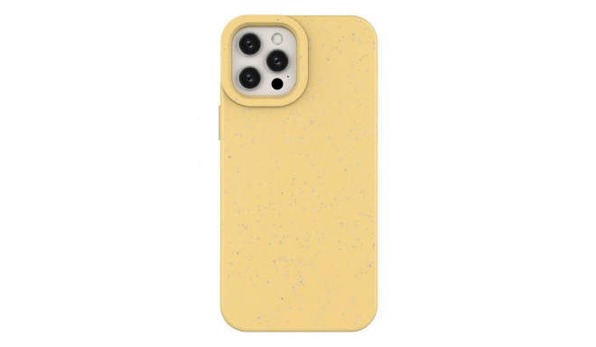 Hurtel Eco Case Case for iPhone 12 Pro Max Silicone Cover Phone Cover Yellow