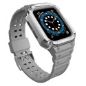 Hurtel - Protect Strap Band for Apple Watch 38/40/41mm Armored Case Strap - Gray, Silver
