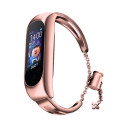 Hurtel Metal bracelet for Xiaomi Mi Band 3 / 4 / 5 / 6 band strap - pink