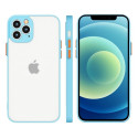 Hurtel Milky Case silicone flexible translucent case for Samsung Galaxy A72 4G blue
