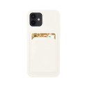 Hurtel Card Case Silicone Wallet Wallet With Card Slot Documents For Samsung Galaxy A72 4G White