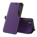 Hurtel Eco Leather View Case elegant bookcase type case with kickstand for iPhone 13 mini purple