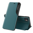 Hurtel Eco Leather View Case elegant bookcase type case with kickstand for iPhone 13 Pro Max green