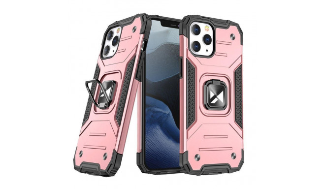 Wozinsky Wozinsky Ring Armor Case Kickstand Tough Rugged Cover for iPhone 13 rose gold
