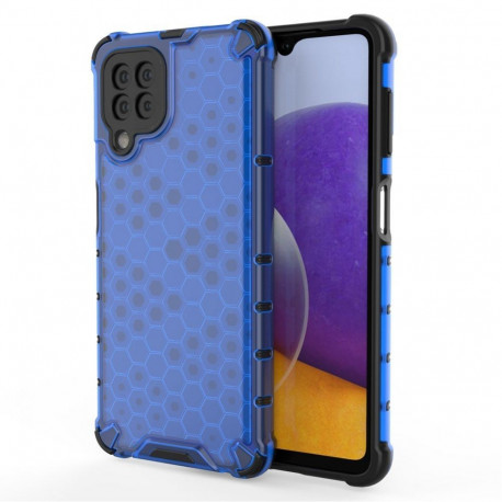 Hurtel - Honeycomb Case armor cover with TPU Bumper for Samsung Galaxy A22 4G blue