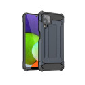 Hurtel Hybrid Armor Case Tough Rugged Cover for Samsung Galaxy A22 4G blue