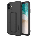 Wozinsky Wozinsky Kickstand Case Silicone Stand Cover for Samsung Galaxy A22 4G Black