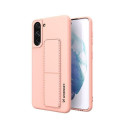 Wozinsky - Wozinsky Kickstand Case Silicone Stand Cover for Samsung Galaxy S21 + 5G Pink