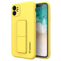 Wozinsky - Wozinsky Kickstand Case silicone case with stand for iPhone 12 Pro Max yellow