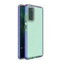 Hurtel Spring Case clear TPU gel protective cover with colorful frame for Samsung Galaxy A72 4G dark