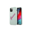 Guess Guess GUHCP12LLSVSBF iPhone 12 Pro Max 6.7" blue fuchsia/blue fuschia hardcase Silicone Vintag