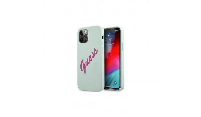 Guess Guess GUHCP12LLSVSBF iPhone 12 Pro Max 6.7" blue fuchsia/blue fuschia hardcase Silicone Vintag